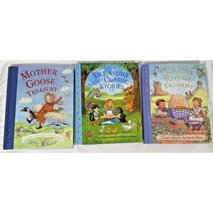 Parragon Childrens Treasury Book Set Kids Blue Classic Nursery Rhymes 3pk